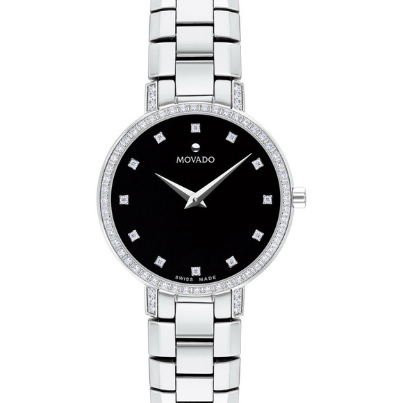 Movado Women’s Swiss Faceto Diamond watch main image 8